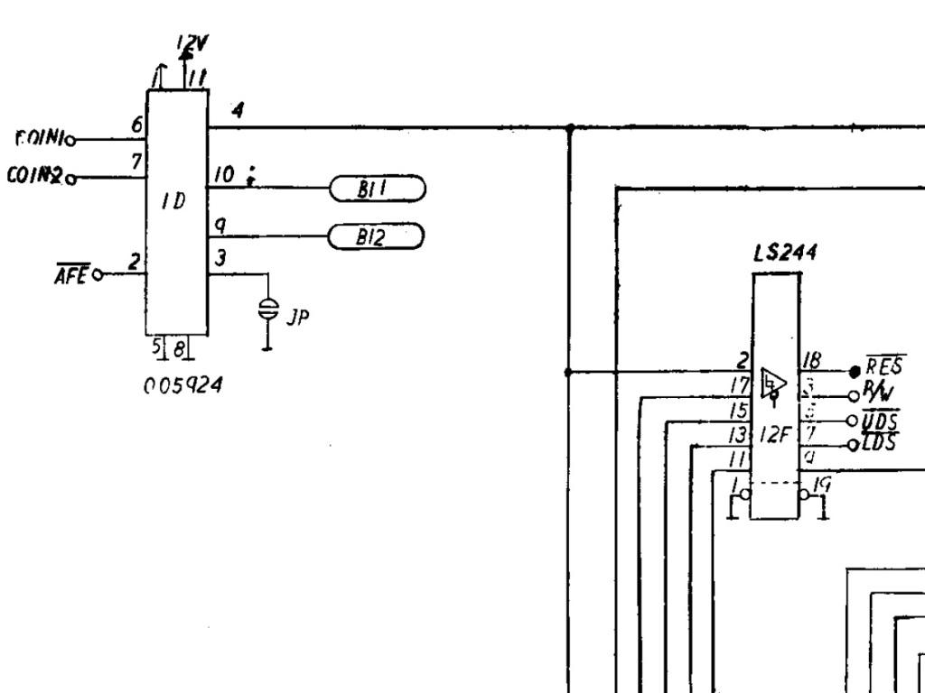 Konami GX400 watchdog circuit
